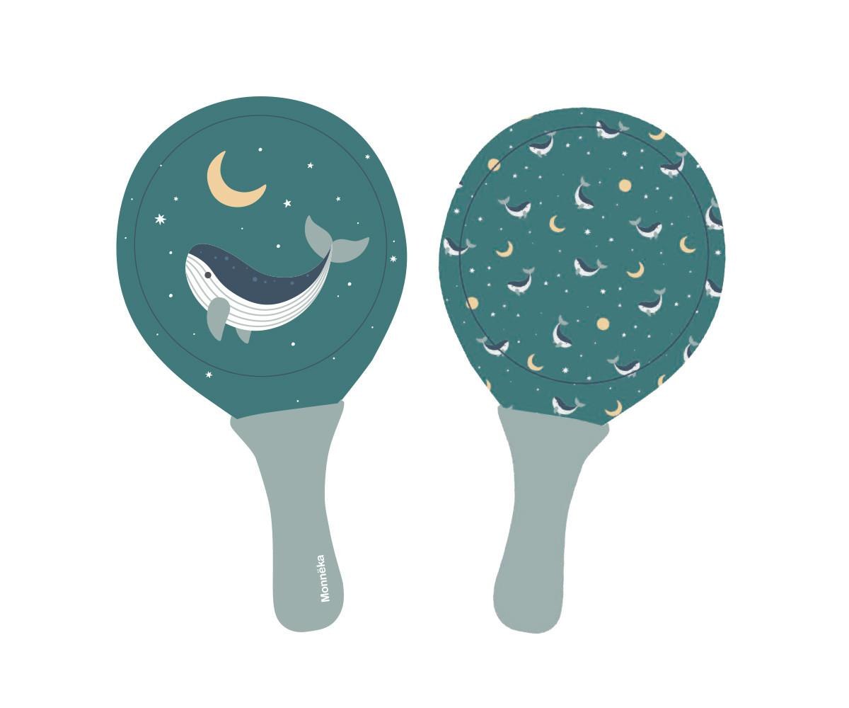 Σετ 2 Ρακέτες Παραλίας Whale Teal - Monnëka