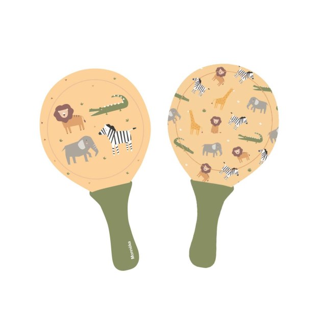Σετ 2 Ρακέτες Παραλίας Wild Animals - Monnëka