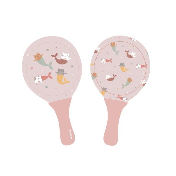 Σετ 2 Ρακέτες Παραλίας Mermaid Cats - Monnëka