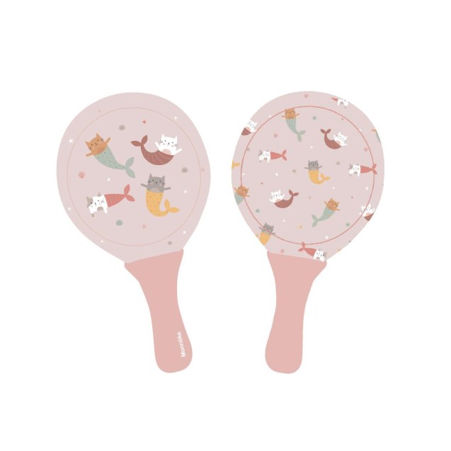 Σετ 2 Ρακέτες Παραλίας Mermaid Cats - Monnëka
