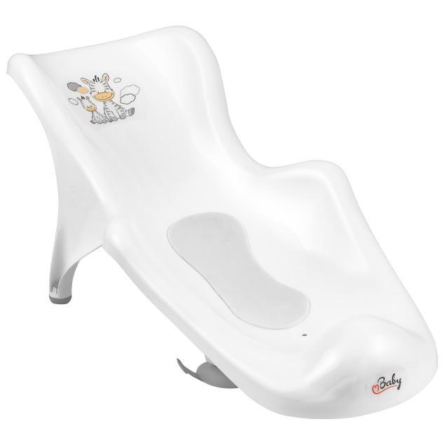 Maltex Βάση Μπάνιου με Αντιολισθητική Επίστρωση Ζέμπρα Λευκό-Maltex