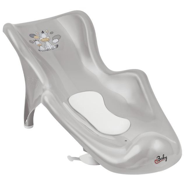 Maltex Βάση Μπάνιου με Αντιολισθητική Επίστρωση Ζέμπρα Γκρι-Maltex