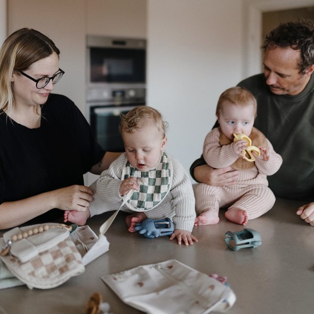 Μασητικό Σιλικόνης με Χερούλι Dino - Mushie