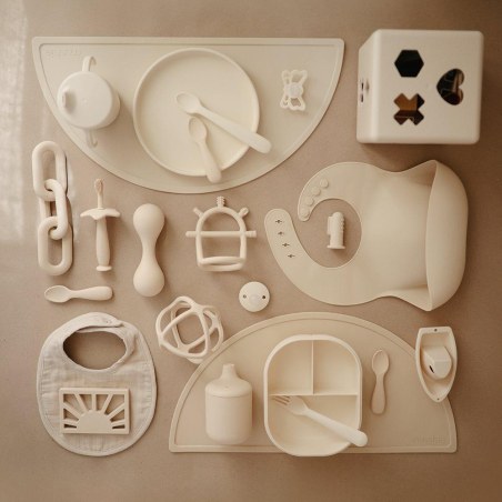 Μασητικό Σιλικόνης με Χερούλι Sensory - Mushie