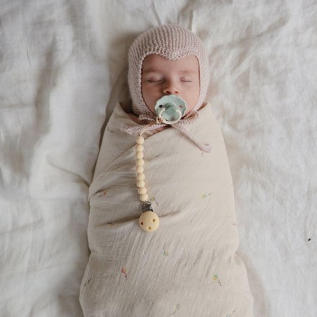 Κλιπ για Πιπίπλες Σιλικόνης Hera Pale Yellow - Mushie