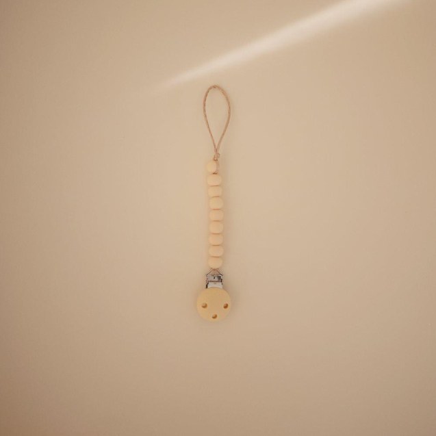 Κλιπ για Πιπίπλες Σιλικόνης Hera Pale Yellow -...