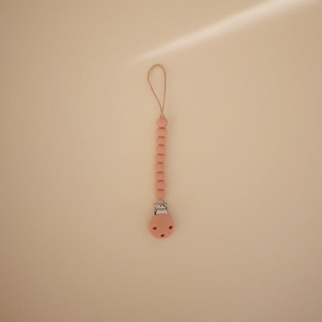 Κλιπ για Πιπίπλες Σιλικόνης Hera Powder Pink - Mushie