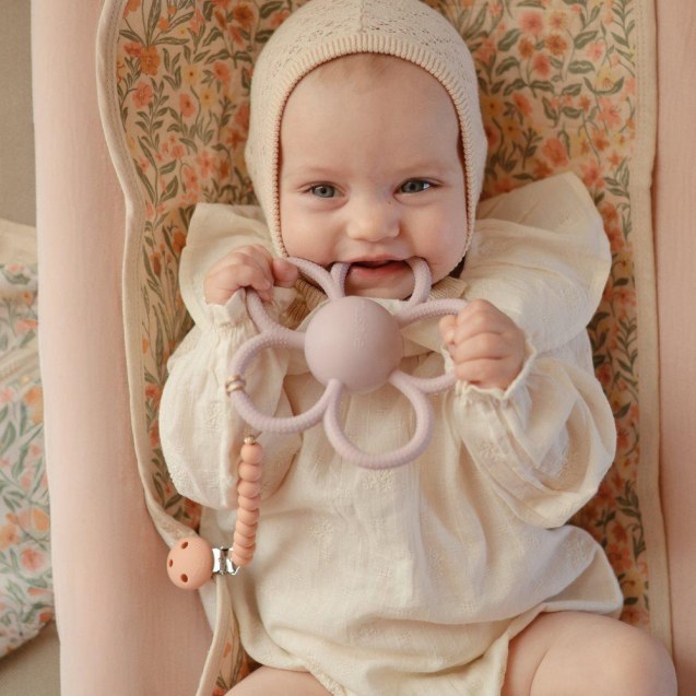 Κλιπ για Πιπίπλες Σιλικόνης Hera Powder Pink -...