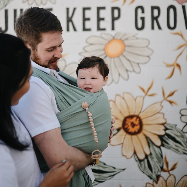 Κλιπ για Πιπίπλες Σιλικόνης Luna Faux Wood -...