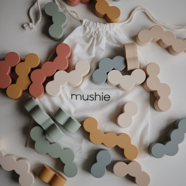 Ξύλινα Μπλοκ Στοίβαξης - Mushie