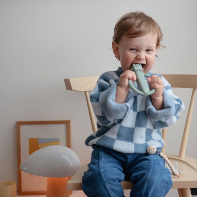 Μασητική Κουδουνίστρα Ρομποτάκι από Σιλικόνη -...