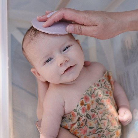 Σετ 2 Βρεφικές Βούρτσες Μπάνιου Σιλικόνης ​​Rose/Soft Lilac - Mushie