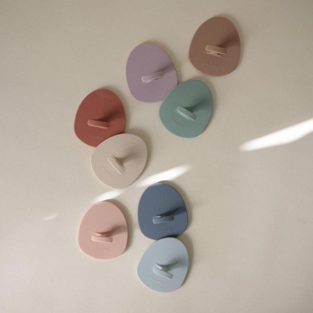 Σετ 2 Βρεφικές Βούρτσες Μπάνιου Σιλικόνης ​​Rose/Soft Lilac - Mushie