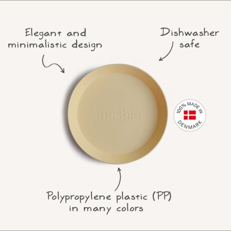 Σετ 2 Πιάτα PP Mustard - Mushie