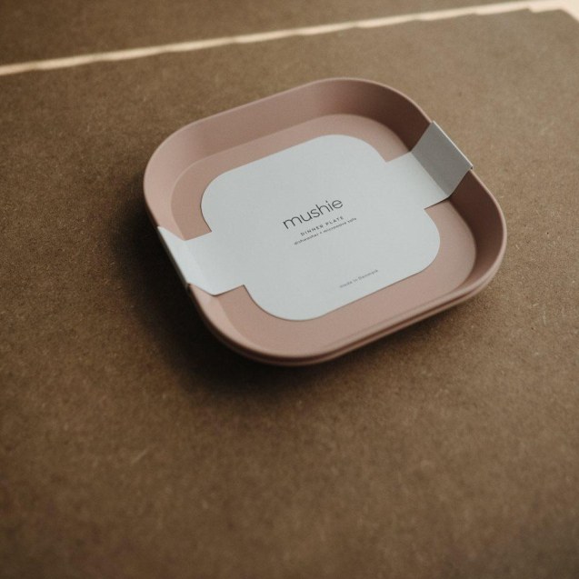 Σετ 2 Τετράγωνα Πιάτα PP Blush - Mushie