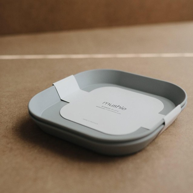 Σετ 2 Τετράγωνα Πιάτα PP Sage - Mushie