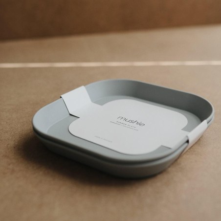 Σετ 2 Τετράγωνα Πιάτα PP Sage - Mushie