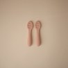 Σετ 2 Εκπαιδευτικά Κουταλάκια Σιλικόνης Blush/Shifting Sand - Mushie