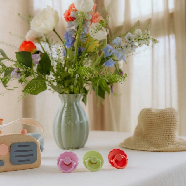 Σετ 2 Πιπίλες Σιλικόνης FRIGG Rope Silver...