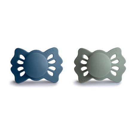 Σετ 2 Ανατομικές Πιπίλες Σιλικόνης FRIGG Lucky Ocean View/Sage 0-6 Μηνών