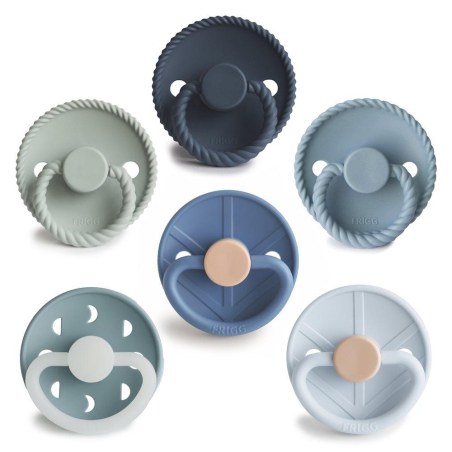 Σετ 6 Πιπίλες Σιλικόνης FRIGG - Endless Sea 0-6 Μηνών