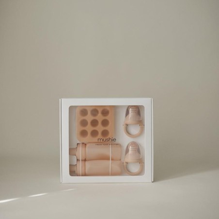 Σετ Δώρου 5 Ειδών Φαγητού Σιλικόνης Blush - Mushie