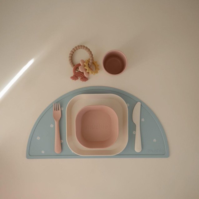 Σετ Κουτάλι Πηρούνι Μαχαίρι PP Blush Mushie