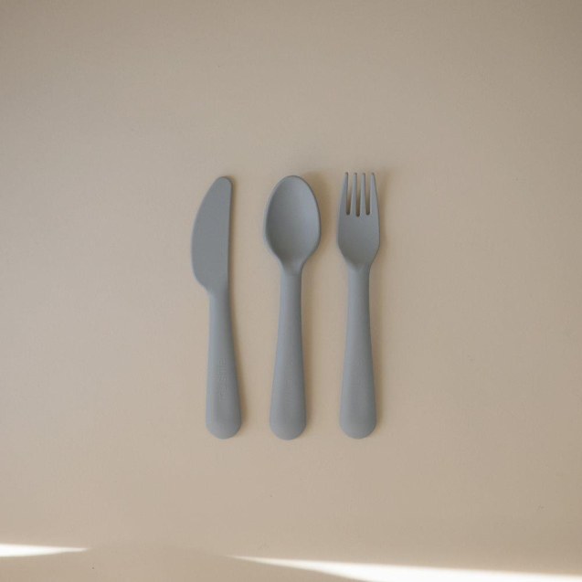 Σετ Κουτάλι Πηρούνι Μαχαίρι PP Cloud Mushie