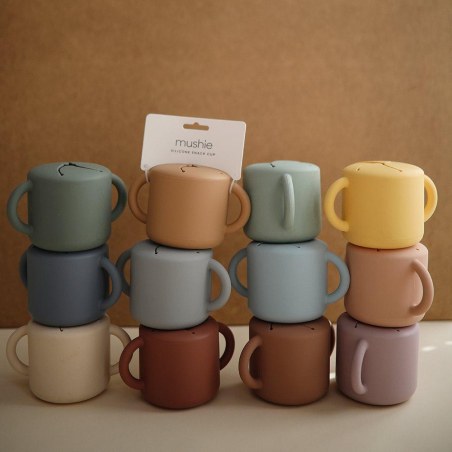 Αποθηκευτικό Κουπάκι Σιλικόνης με Χερούλια Cambridge Blue - Mushie