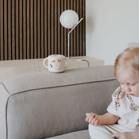 Αποθηκευτικό Κουπάκι Σιλικόνης με Χερούλια Dinosaurs - Mushie