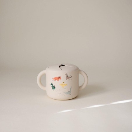 Αποθηκευτικό Κουπάκι Σιλικόνης με Χερούλια Dinosaurs - Mushie