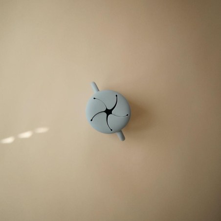 Αποθηκευτικό Κουπάκι Σιλικόνης με Χερούλια Powder Blue - Mushie