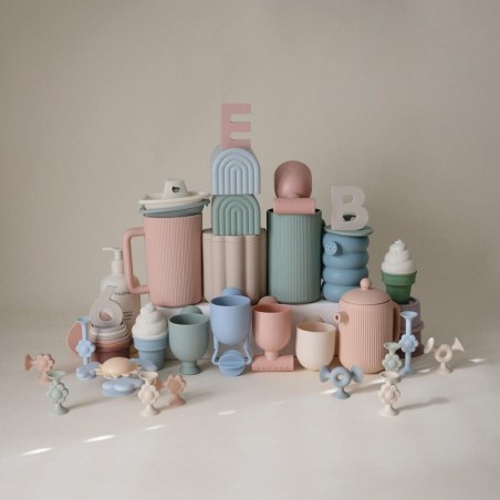 Σετ 4 Παιχνίδια Μπάνιου Σιλικόνης - Mushie