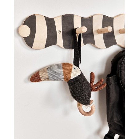 Ξύλινη Κρεμάστρα Κάμπια Larva - ΟΥΟΥ