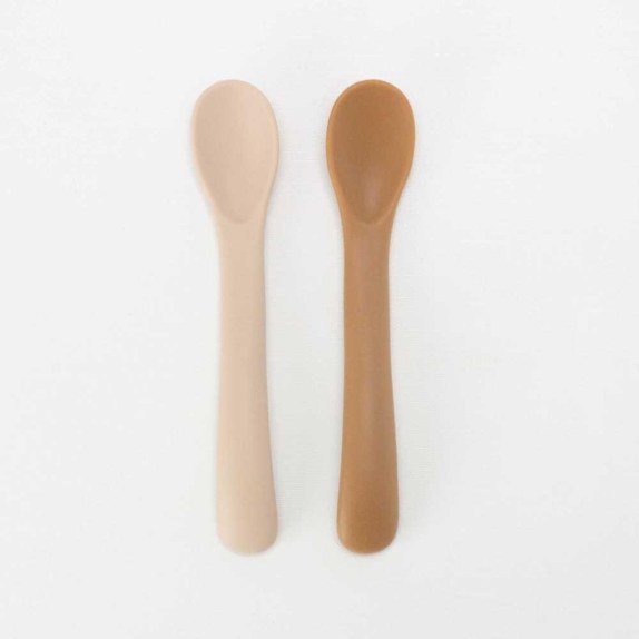 Σετ 2 Κουταλάκια Σιλικόνης - Sand & Caramel - Trois Kilos...