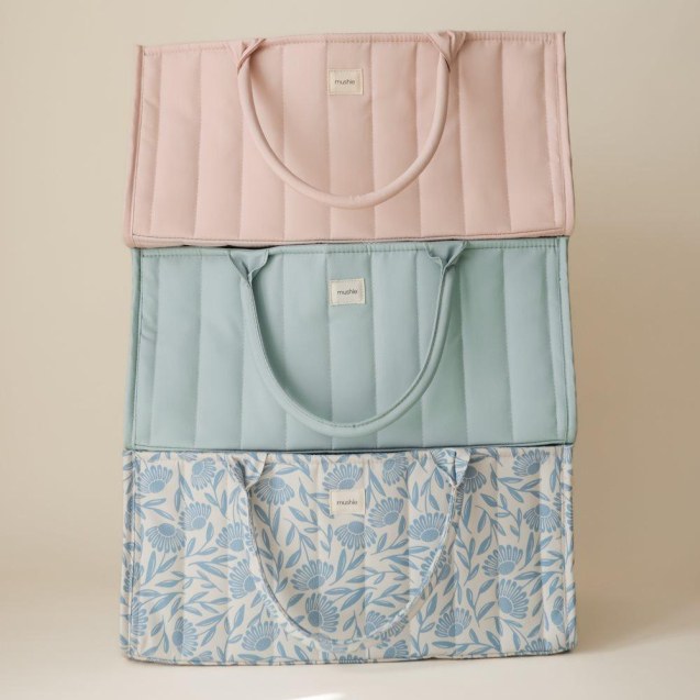 Καλάθι Αλλαγής Πάνας με Χερούλια - Blue Flowers...