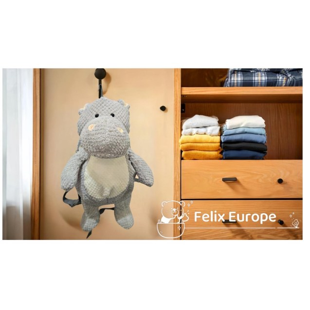 Λούτρινο Σακίδιο Πλάτης Hippo 42cm - CUTE