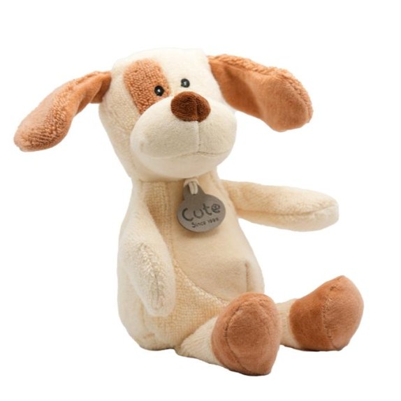 Λούτρινος Σκύλος Custard Organic Cotton Blend 18cm - CUTE