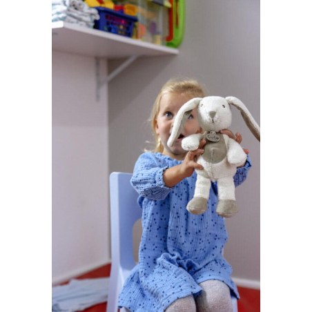 Λούτρινο Εκρού Κουνελάκι Organic Cotton Blend 18cm - CUTE