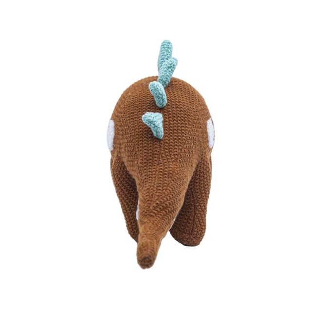 Λούτρινος Μικρός Καφέ Δεινόσαυρος Ethan 37x10cm...