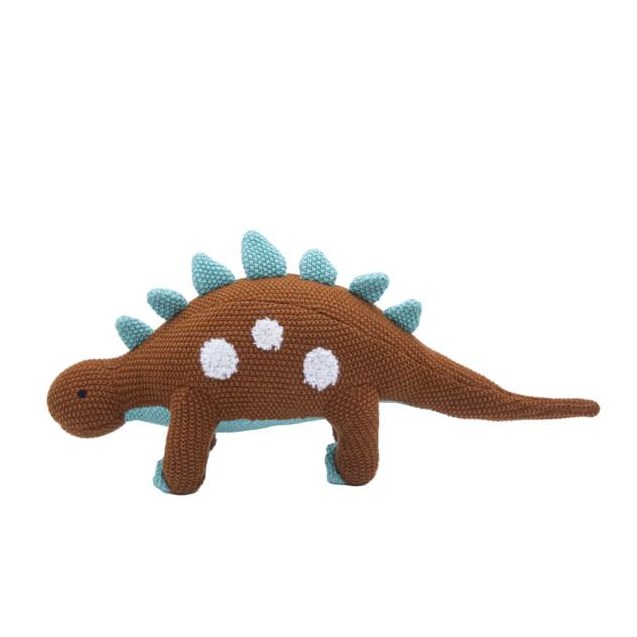 Λούτρινος Μικρός Καφέ Δεινόσαυρος Ethan 37x10cm...