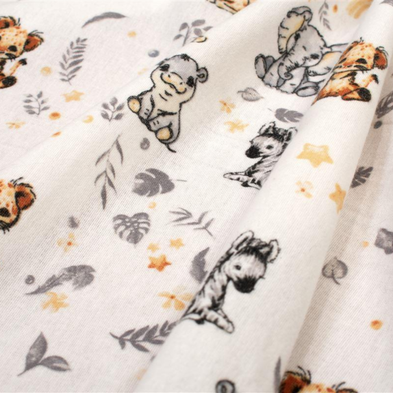 Πάνα Φανελένια Dimcol Savanna 36 80X80 White-Grey