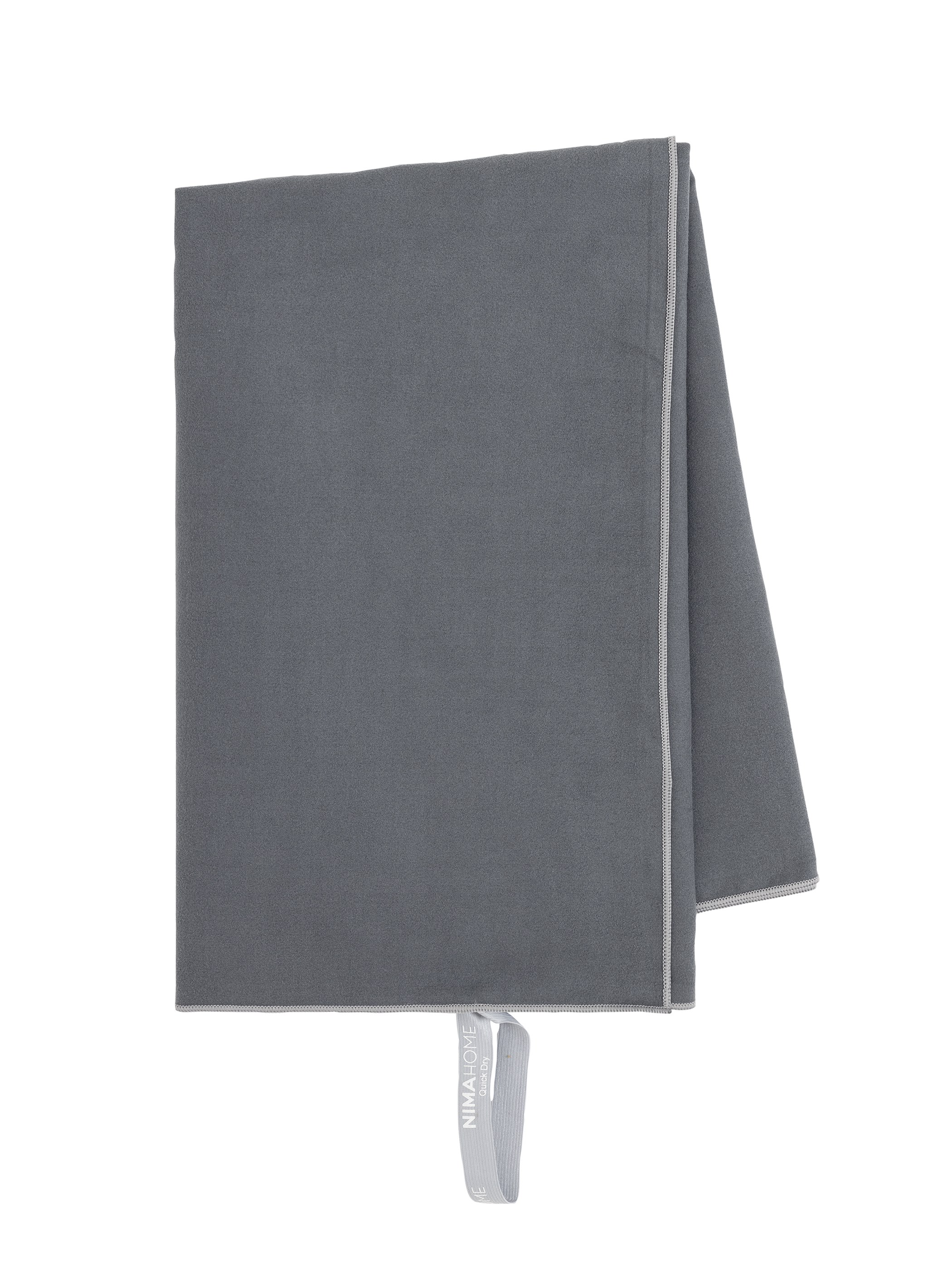 Πετσέτα Θαλάσσης Nima Riva Dark Gray Γκρι 90x160