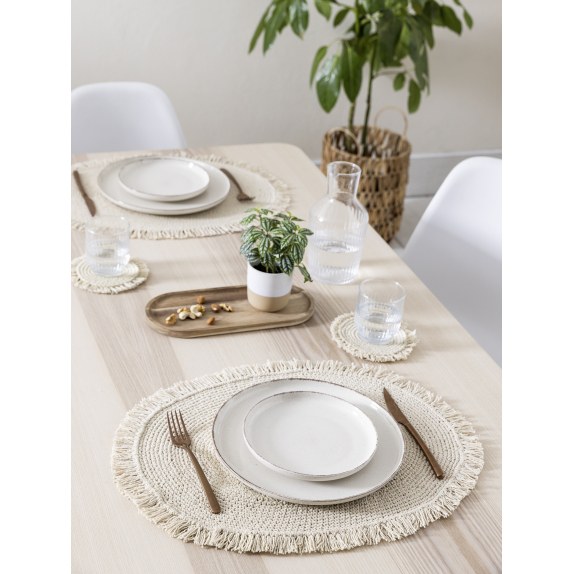 Σουπλά Nima Artisan Natural Εκρού 35x50