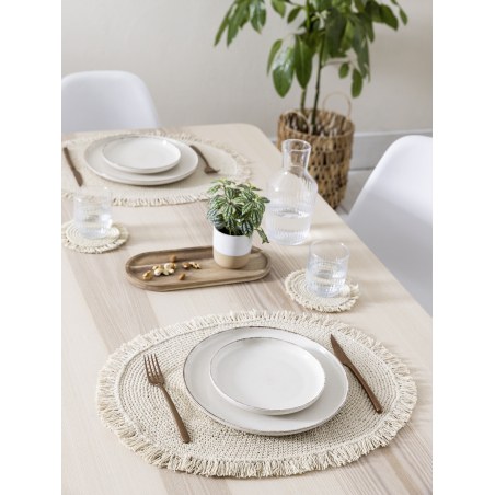 Σουπλά Nima Artisan Natural Εκρού 35x50
