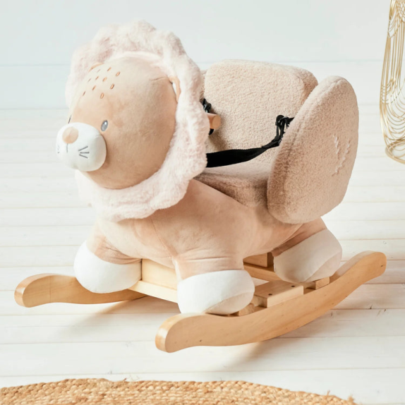 Κουνιστό Λιονταράκι Nattou Flo, Ernest & Oli Ernest Καφέ