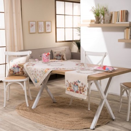 Καρέ &amp Τραβέρσα Teoran Ruby Σετ 2 τεμαχίων - 100x100cm &amp 40x100cm