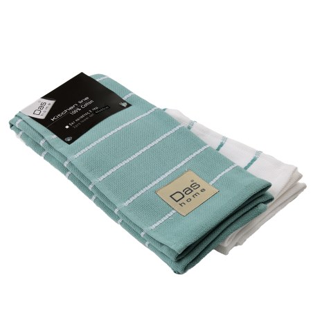 Σετ Ποτηρόπανα 2 Τεμαχίων Das Home 0884 Mint 40x60