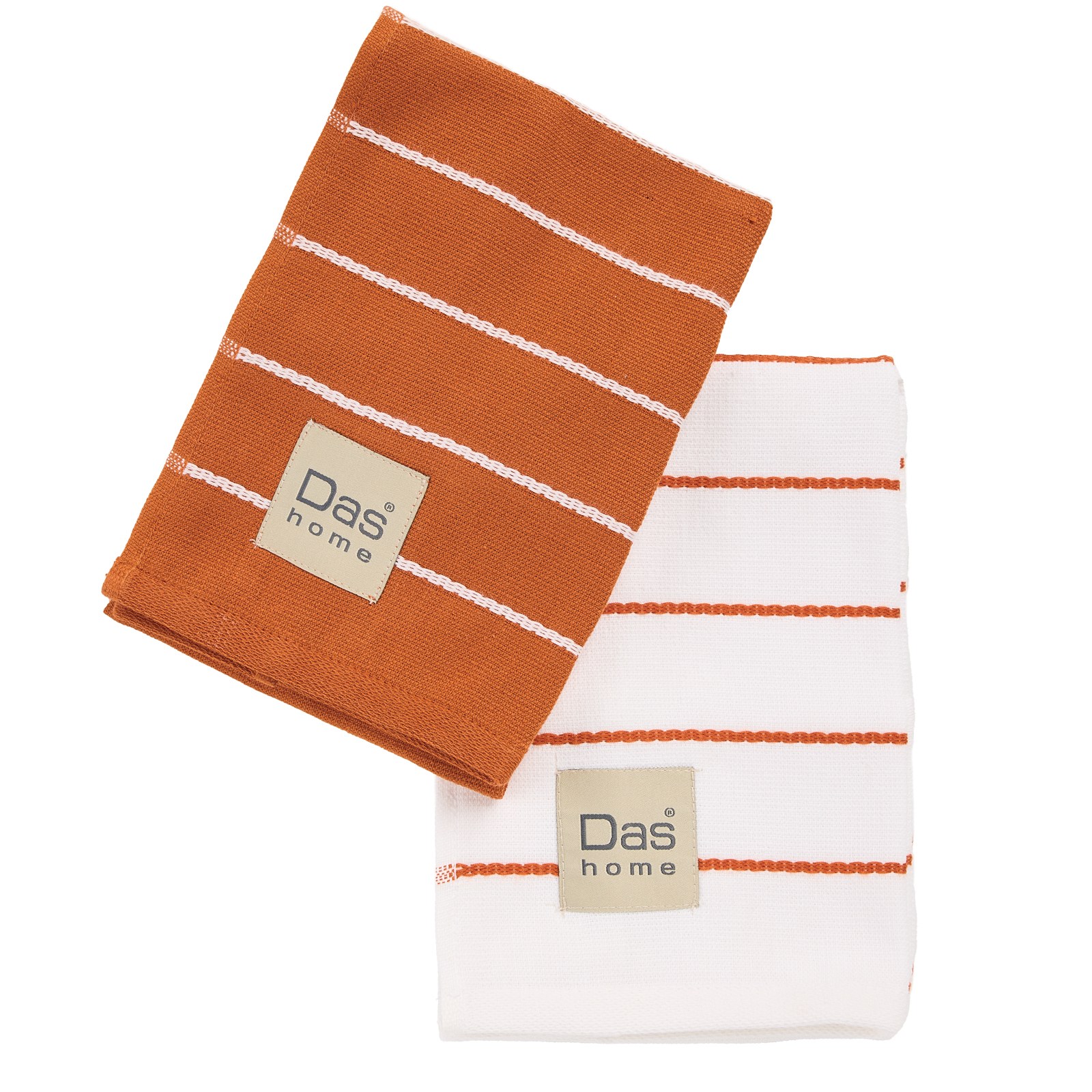 Σετ Ποτηρόπανα 2 Τεμαχίων Das Home 0886 Terracotta 40x60