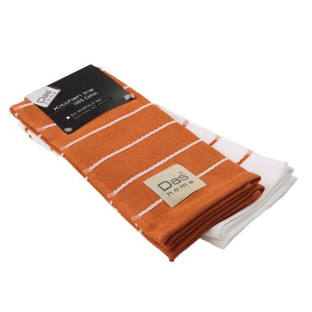 Σετ Ποτηρόπανα 2 Τεμαχίων Das Home 0886 Terracotta 40x60